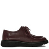 Maciejka Leather Lace-Up Low Shoes Platform Burgundy K7189-23/00-1