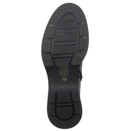 Maciejka Leather Lace-Up Side-Zip Ankle Boots Black N3115-01/00-8