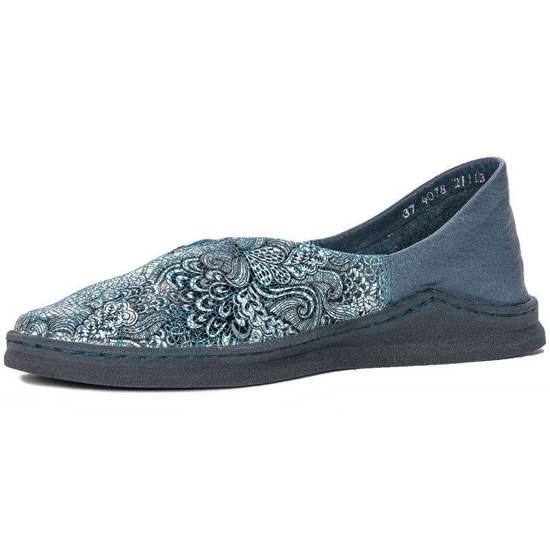 Maciejka Navy+Grey Flat Shoes 04078-54/00-0
