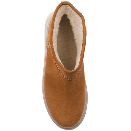 Maciejka Velour Boots with Faux Shearling Lining Russet 06257-29/00-4