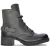 Maciejka Premium Leather Lace-Up Block Heel Boots Graphite 3750S-20/00-3