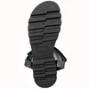 Maciejka Silver + Grey leather women's flat velcro sandals