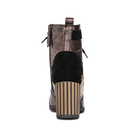 Leather Boots Black & Gold 06127-01/00-7
