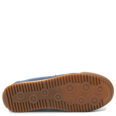 Maciejka Sneakersy Damskie Skórzane Ażurowe Granatowe 07323-17/00-1