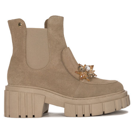 Maciejka Beige Corda women's Boots 2857J-04/00-8