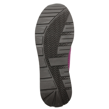 Maciejka Sneakersy Skórzane Z Zamkiem Na Platformie Fuksja 06296-15/00-8