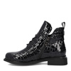 Filippo Women's Patent Leather Ankle Boots, Black