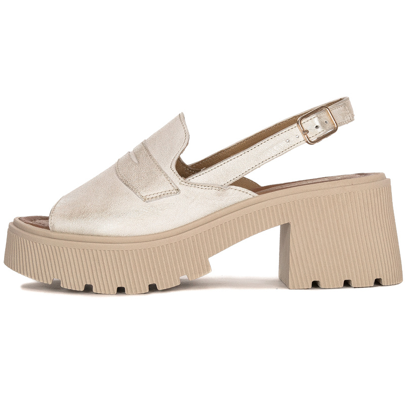 Maciejka Beige & Gold Sandals 06039-04-00-1
