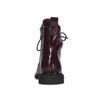 Maciejka Women’s Ankle Boots Patent Leather Lace-Up Burgundy N3131-23/00-8