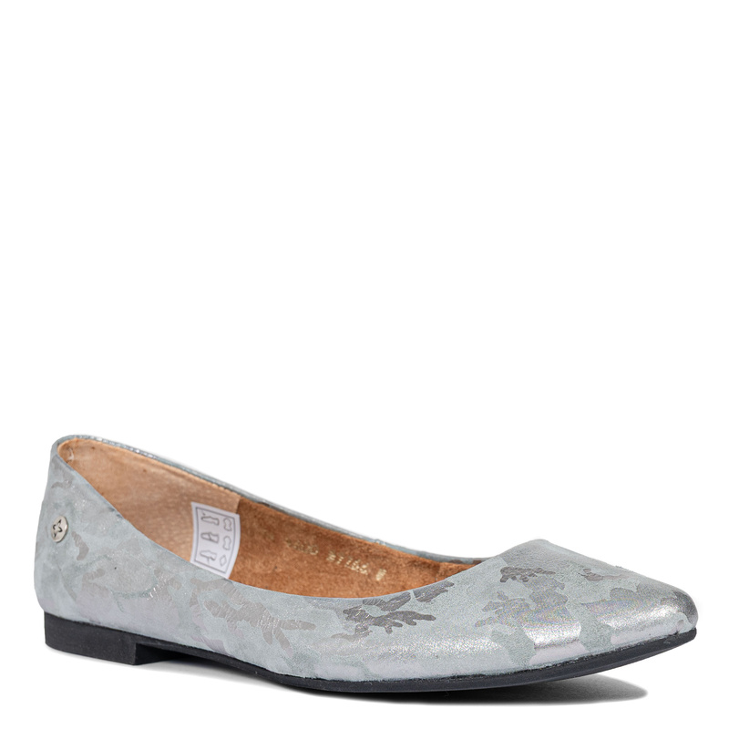 Maciejka Women’s Suede Leather Ballet Flats Flat Heel 1 cm Grey 4100W-05/00-8