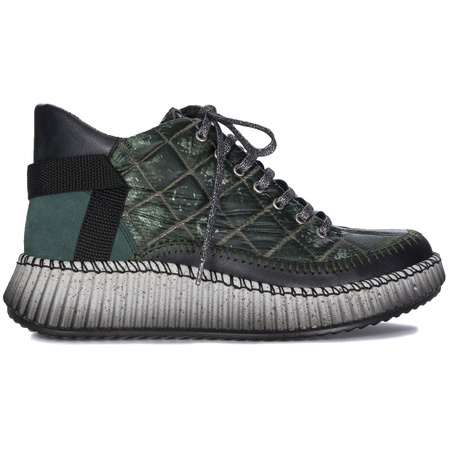 Maciejka Women's Leather Green Boots 06752-09/00-8