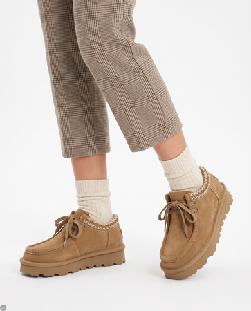 Maciejka Artisanal Suede Snow Boots Insulated Low Shoes With Embroidery Brown D7868-29/00-4
