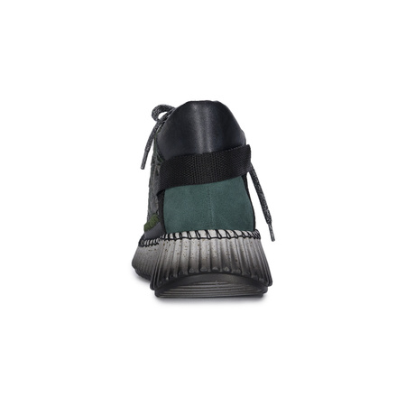 Maciejka Botki Damskie Na Platformie Zielone 06752-09/00-8