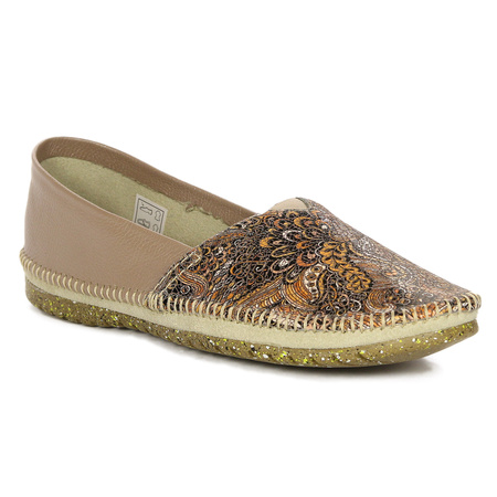 Maciejka Women's Leather Shoes Beige