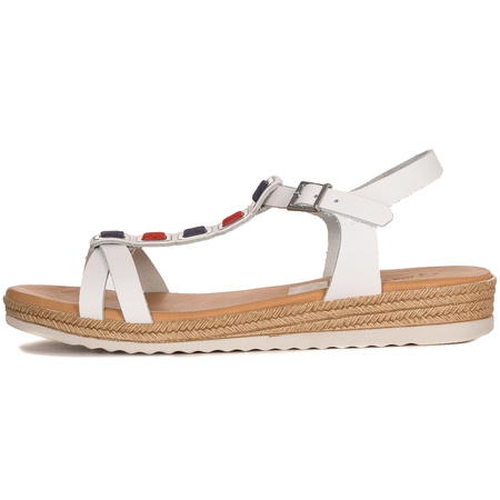 Maciejka Leather White Women's Sandals