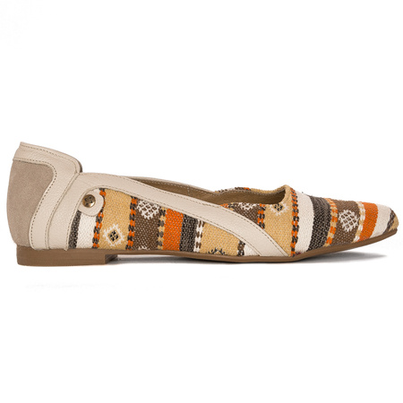 Maciejka Navy Beige Ballerina 05917-17/00-1