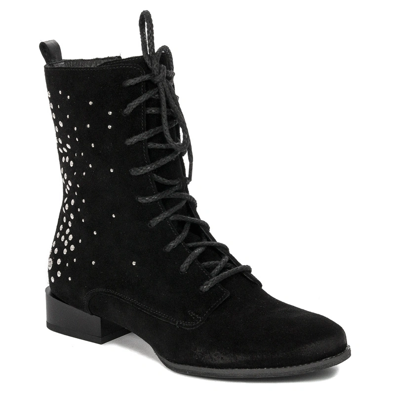 Maciejka Black Leather Boots 05681-01/00-3