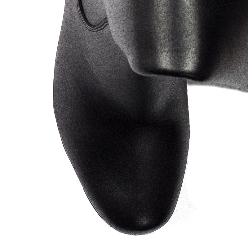 Maciejka Black leather Knee-High Boots 