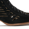 Maciejka Black velor Lace-Up Boots
