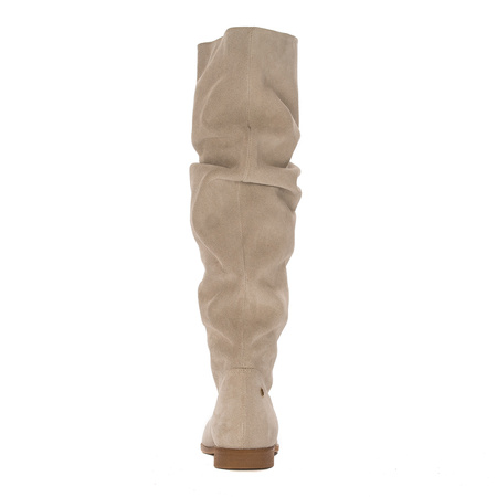 Maciejka Light Beige Knee-High Boots 05790-22/00-6