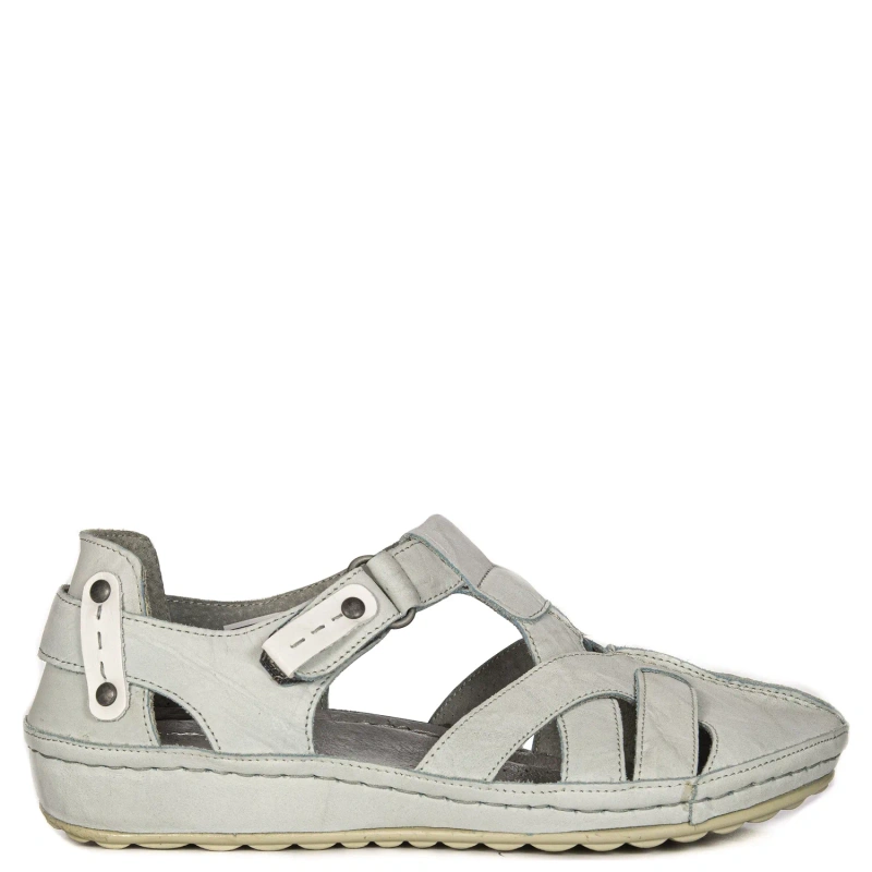 Maciejka Comfortable Leather Closed Toe Sandals Vintage Blue 1403S-06/00-5