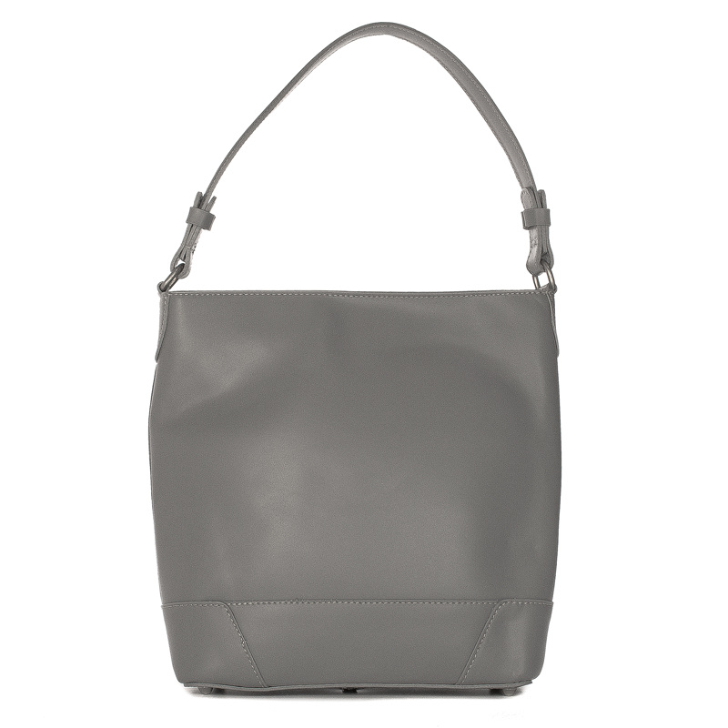 Maciejka Women's Grey Leather Handbag C299