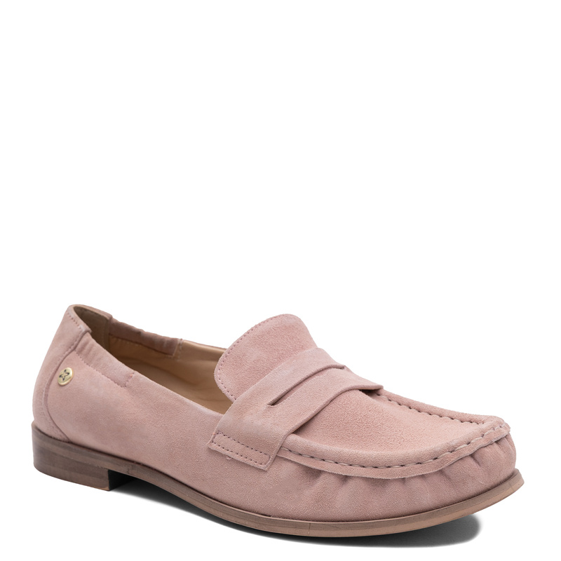Maciejka Women's Suede Loafers Pink HJ764-15/00-1