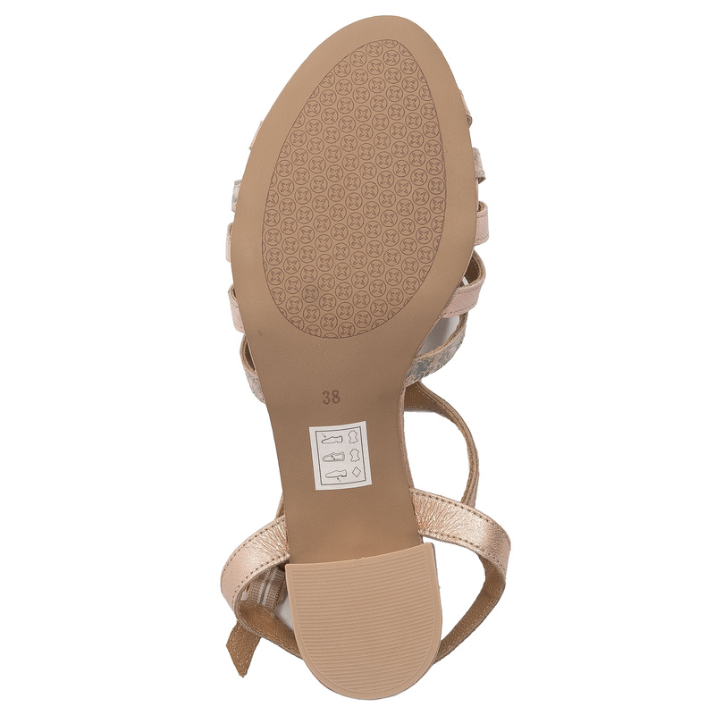  Maciejka Women's High Heel Sandals Leather Pink