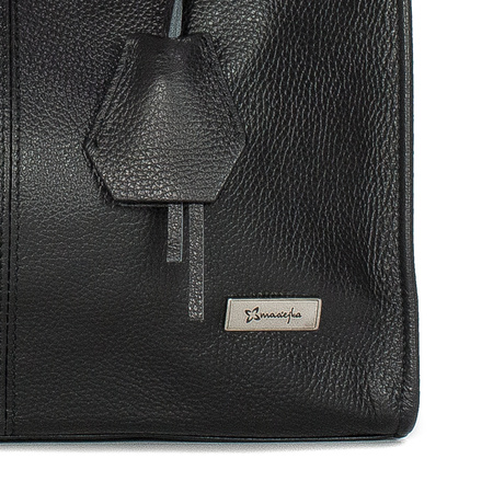Maciejka Women's Black Leather Handbag C222