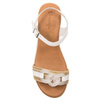 Maciejka white leather women's espadrilles sandals
