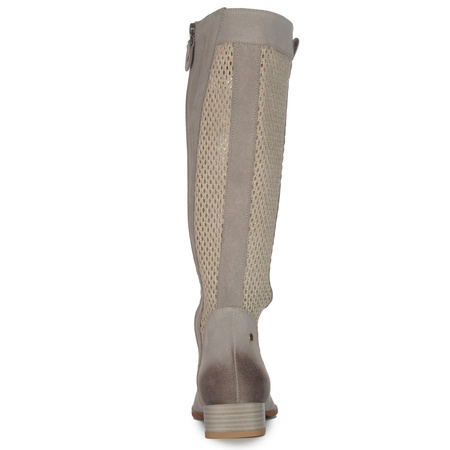 Maciejka Beige Knee-High Boots 06467-04/00-1
