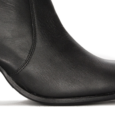 Maciejka Black Leather Women's Boots 05687-01/00-7