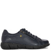 Maciejka Leather Low Shoes Elastic Laces Dual-Zip Navy P7238-17/00-1