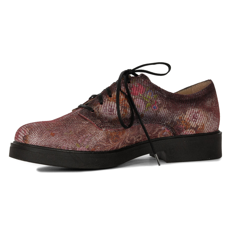Maciejka Women's Leather Half Shoes Maroon
