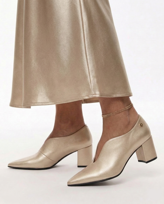 Maciejka Women's Ankle Boots with Heel, Gold K7469-26/00-1