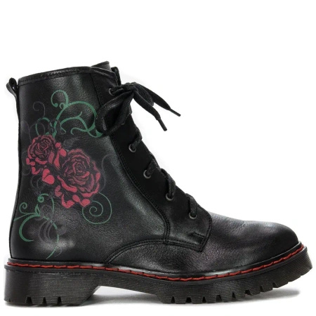 Maciejka Black Lace-up Boots 1609B-01/00-6