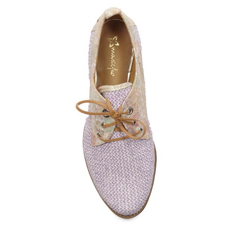 Maciejka Woman's Leather Violet Flat Shoes