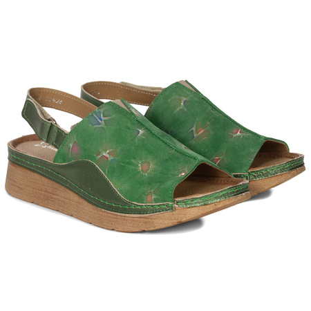 Maciejka Women's Leather Sandals Brown