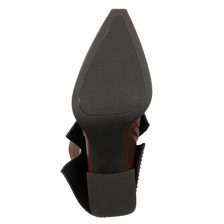 Maciejka Leather Suede-Cuff Block-Heel Boots Brown K7206-02/00-8