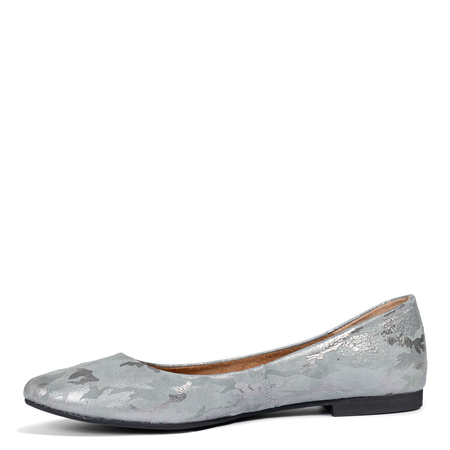 Maciejka Women’s Suede Leather Ballet Flats Flat Heel 1 cm Grey 4100W-05/00-8