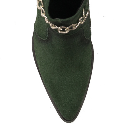 Maciejka Green Women's Suede Leather Boots