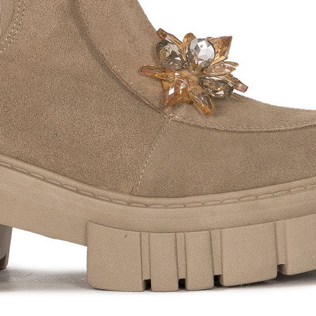 Maciejka Beige Corda women's Boots 2857J-04/00-8