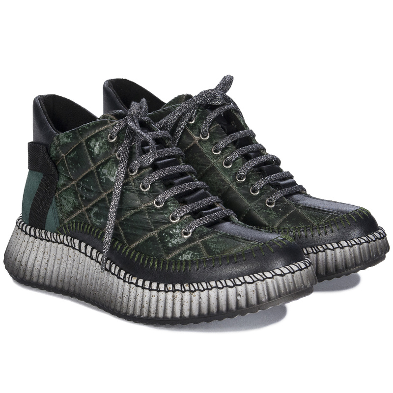 Maciejka Women's Leather Green Boots 06752-09/00-8