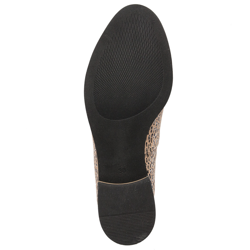 Maciejka Women's beige leather Flat Shoes