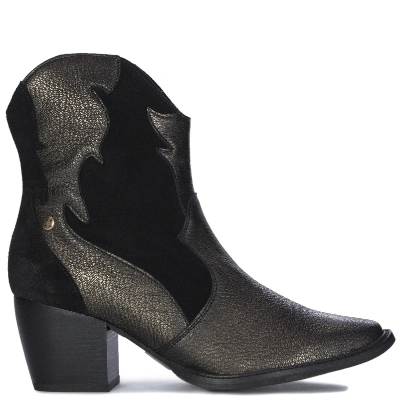 Maciejka Black and Gold Women's Boots