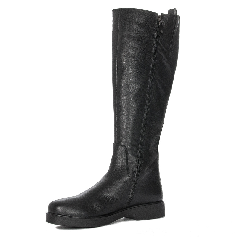 Maciejka Black leather Knee-High Boots