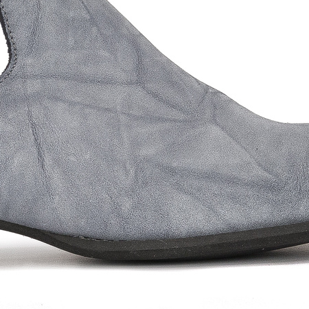 Maciejka 05452-17/00-5 blue leather ankle boots