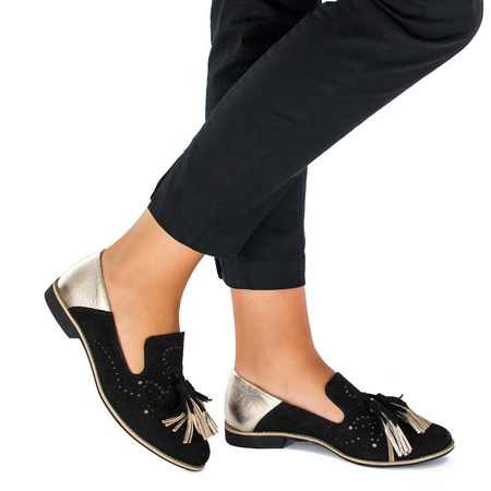 Maciejka Black Flat Shoes 04484-01/00-5