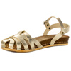 Maciejka Sandals Leather Closed-Toe Flat Gold 03074-25/00-0