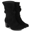 Maciejka Women's Leather Velour Boots Black